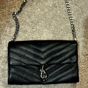 Edie Quilted Leather Wallet-On-Chain